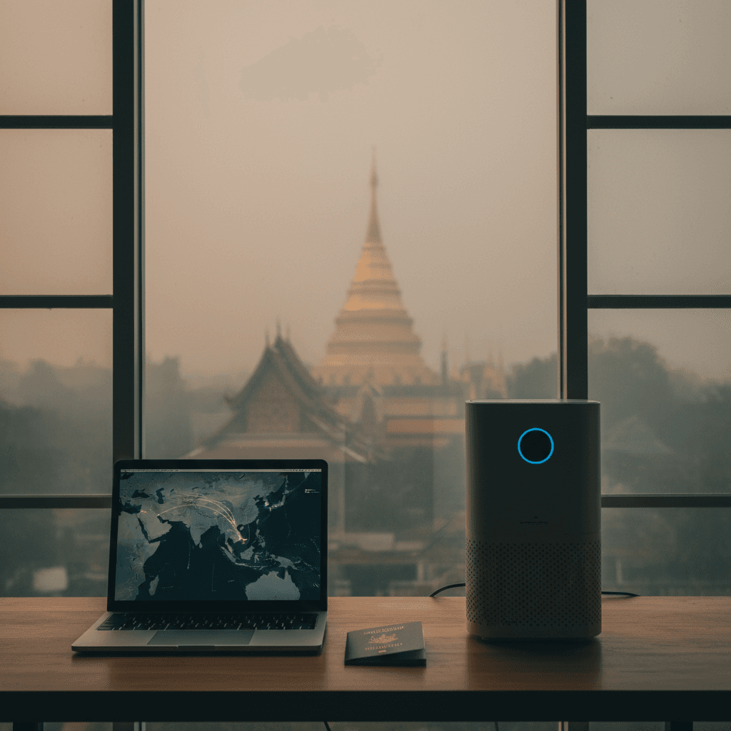 Haze conditions are still severe in Northern Thailand